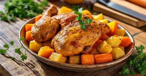 Frango Com Batatas E Cenoura
