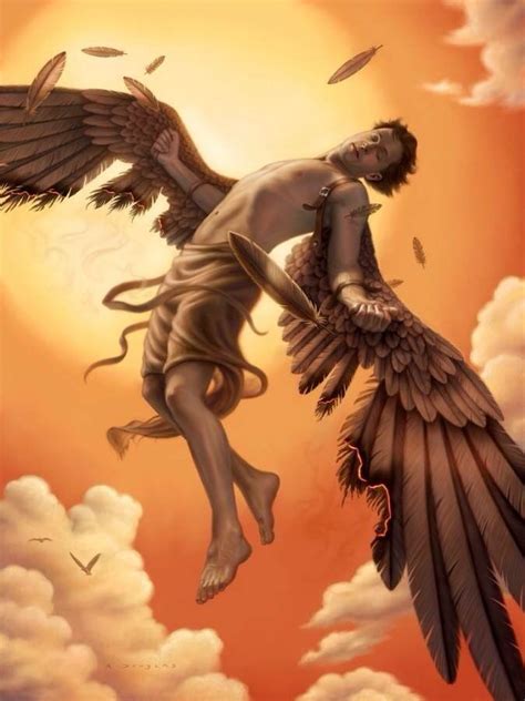 Related image | Icarus greek mythology, Icarus tattoo, Greek mythology art