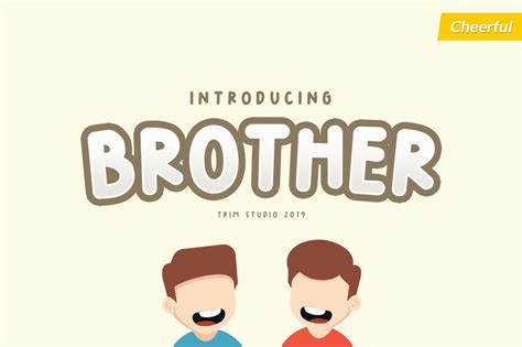 Brother Font FREE Download & Similar Fonts | FontGet