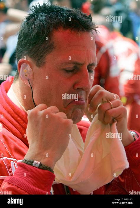 German Formula One driver Michael Schumacher of Scuderia Ferrari takes ...