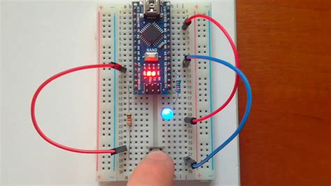 Arduino. Светодиод и кнопка - YouTube