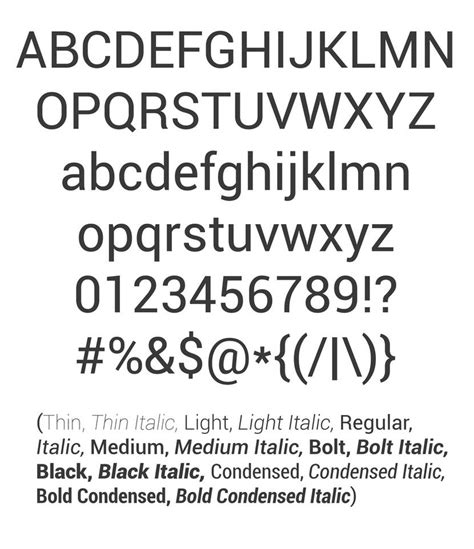 Roboto Font by JoshSG on DeviantArt