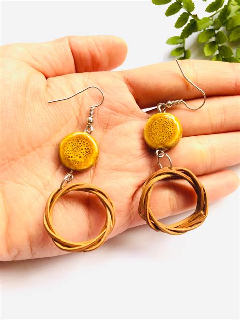 Handmade Earrings Archives - LoveBambooUK