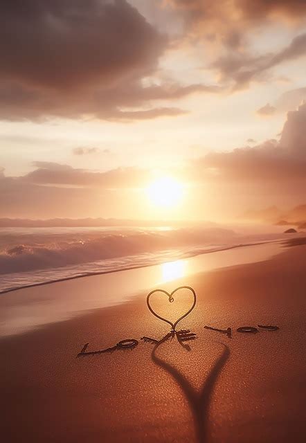 love sea shoreline royalty  stock illustration image pixabay