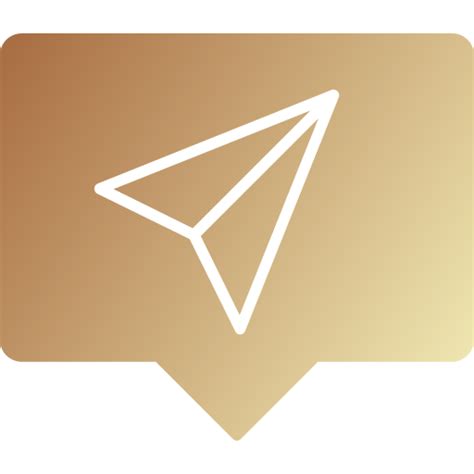 paper plane generic flat gradient icon