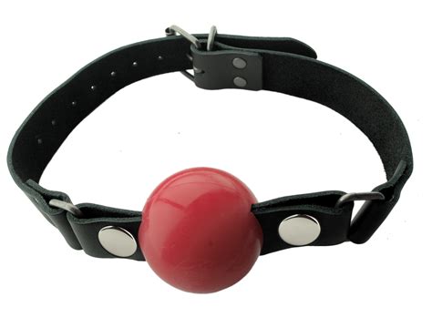 Spartacus Wholesale > Gags > Nickel Free - Silicone Ball Gag - Large - Red