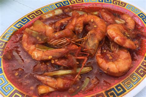 foto resep udang saus padang ala restoran seafood bumbu sederhana