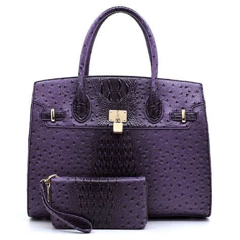 Ms. Bella Purple 2-in-1 Bag (Satchel & Wallet)