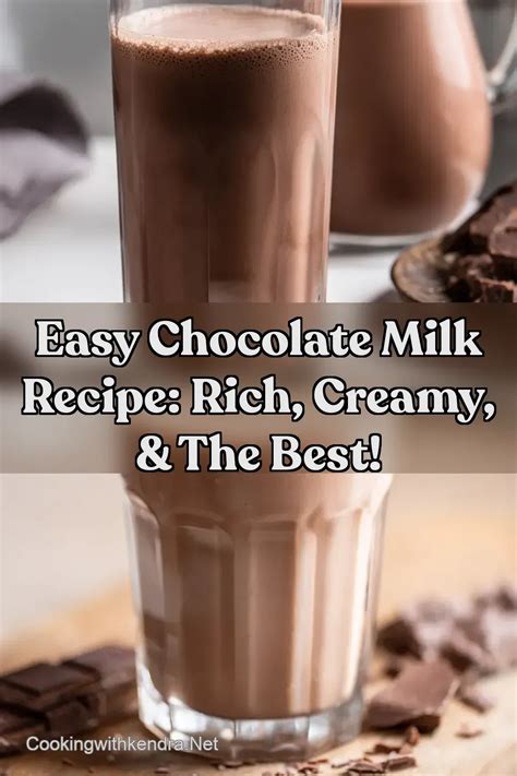 chocolate milk recipe  homemade version wins