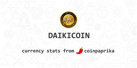 daikicoin dic price  chart index market cap coinpaprika