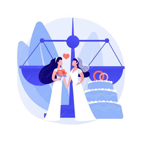 Ilustración de vector de concepto abstracto de unión civil. asociación