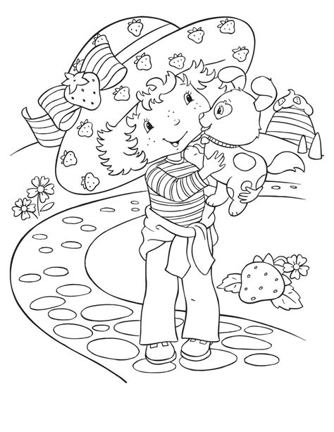 Strawberry Shortcake coloring page for kids - Strawberry Shortcake