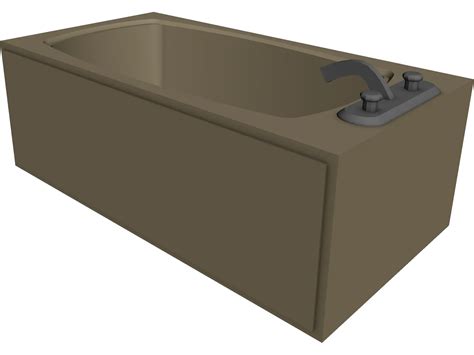 Bathtub 3D Model - 3DCADBrowser