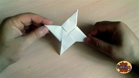 Как сделать сюрикен из бумаги А4 своими руками?. Оригами оружие своими ...