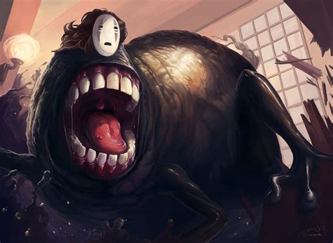 No Face Spirited Away Art