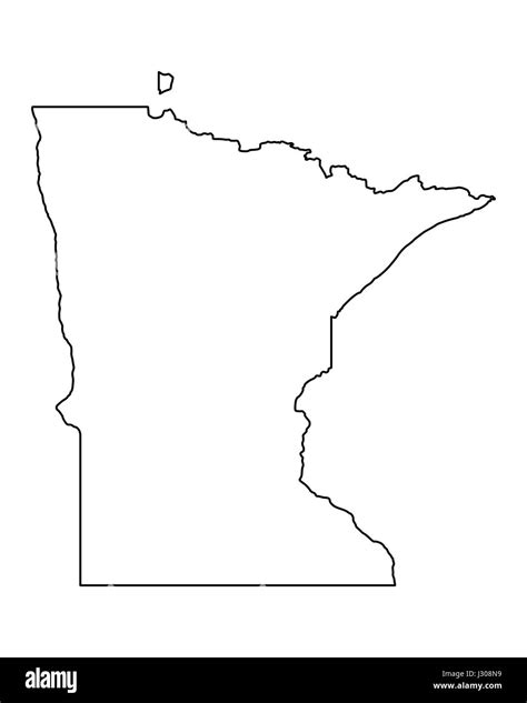 Map of Minnesota Stock Photo - Alamy