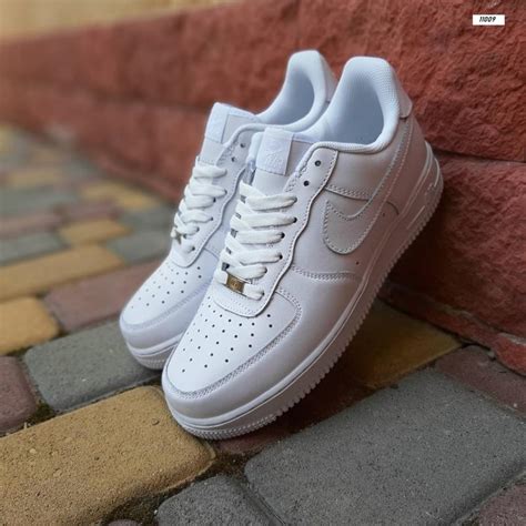Мужские белые кожаные кроссовки nike air force 1 af 1 🆕 найк аир форс ...