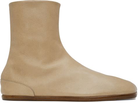 Maison Margiela Beige Tabi Boots Maison Margiela