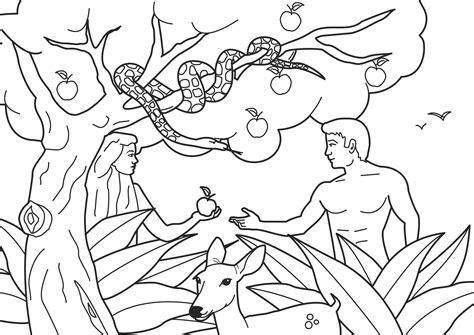 Adam And Eve Coloring Page Free Print Set More Bible Free Coloring