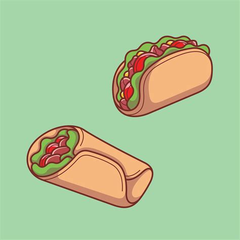 Tasty delicious savory foods premium vector arts. cartoon doodle cute