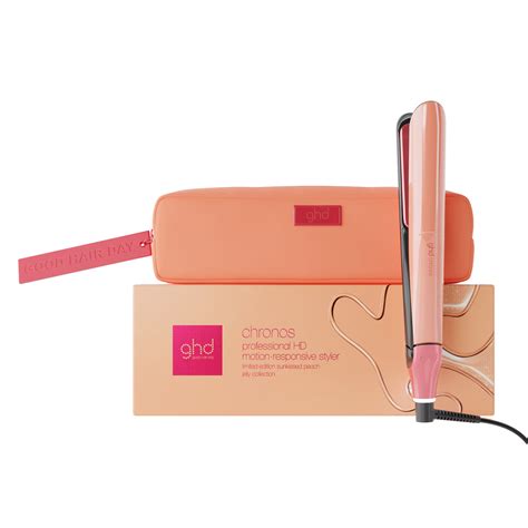 ghd chronos limited edition hair straightener  sun kissed peach