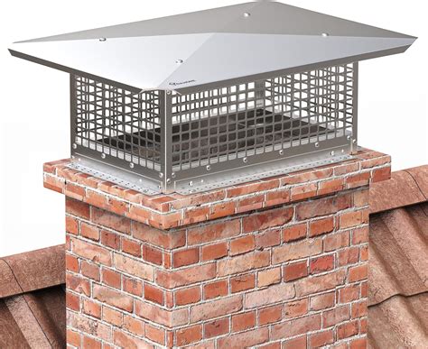 Amazon.com: 13 x 21 5/8 Spark Arrestor Stainless Steel Chimney Cap