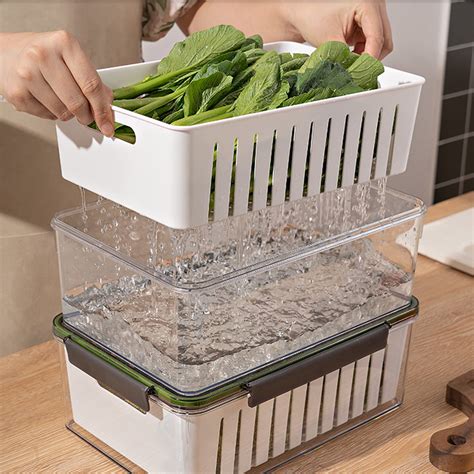 Fruit Storage Containers for Fridge, Leakproof Food Storage Containers