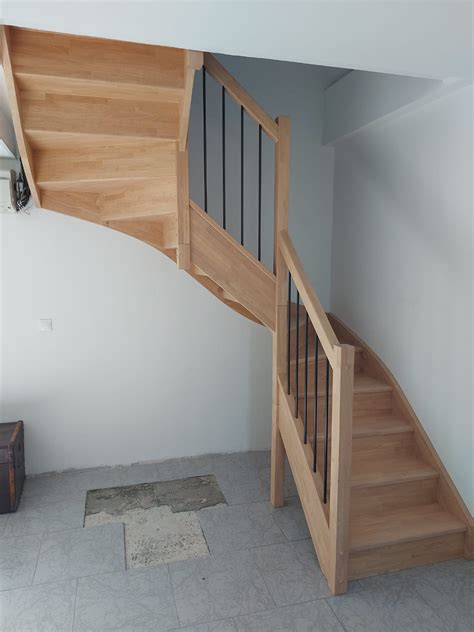 escalier double quart tournant stylescalier