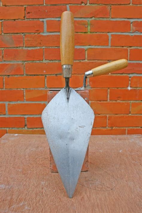 bricklaying stock image image  cement bricklaying