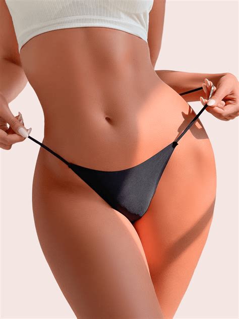 8 piezas/set de tangas a la cintura baja sin costuras de unicolor para