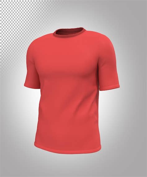 Premium PSD | Red Tshirt mockup