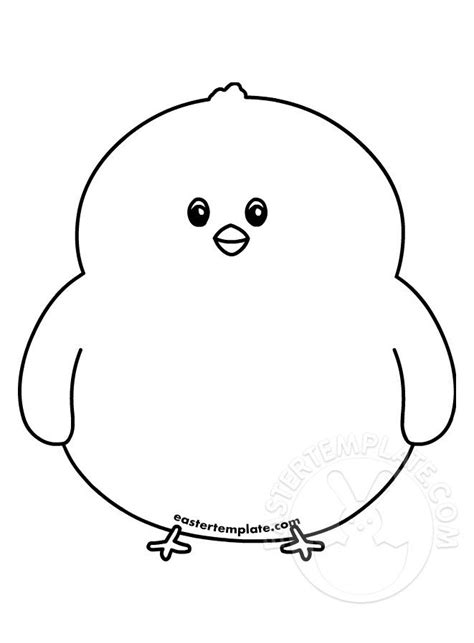 Easter Chick Template - Easter Template
