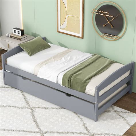 classic twin size platform bed  twin size trundle bed bath