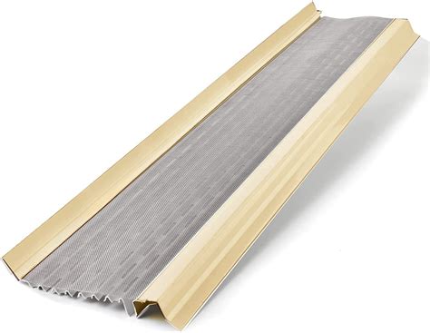 Waterlock Micromesh 5 inch Gutter Guards Leaf Protection, 25 Feet Cream ... 