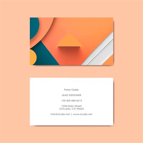 Premium PSD | Visit card mockup