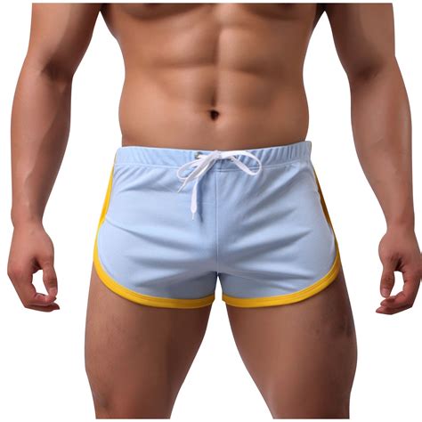 Dovford Mens Fashion Built-in Pouch Running Bodybuilding Workout Gym