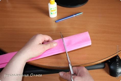 Роза из гофрированной бумаги. Мастер-класс