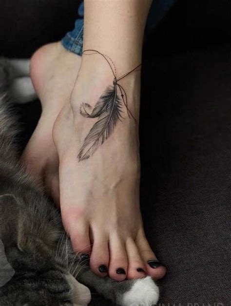 Tattoo Sticker Feather Ankle/ Temporary Feather Tattoo for Body ...