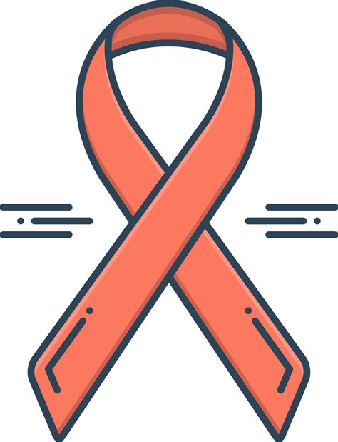 color icon  awareness ribbon  vector art  vecteezy