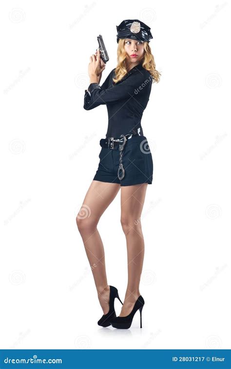 Policía Atractiva De La Mujer Imagen de archivo - Imagen de americano ...