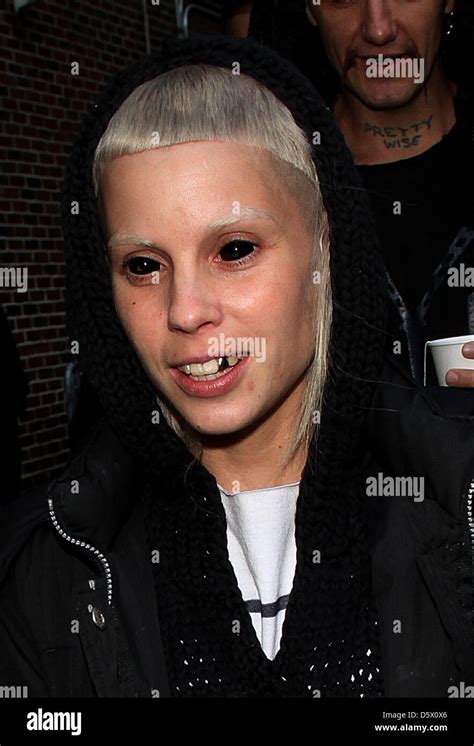 Yolandi Visser of Die Antwoord Celebrities outside of the Ed Sullivan ...