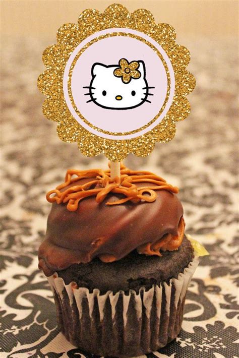 Hello Kitty Cupcake Toppers