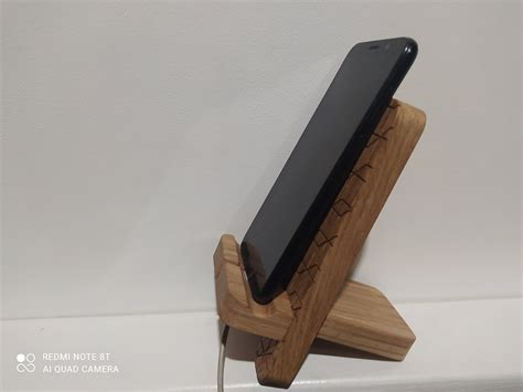 Phone Holder Cool Phone Holder From Oak Wood Phone Stand - Etsy UK