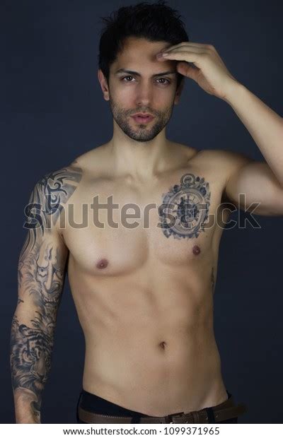 sexy photography handsome topless male model