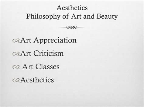 introduction  aesthetics powerpoint