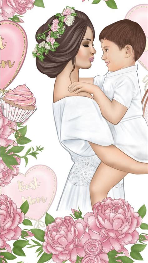 Скрапбукинг, рукоделие, Картинки "Мама и малыш" Mother Daughter Art ...