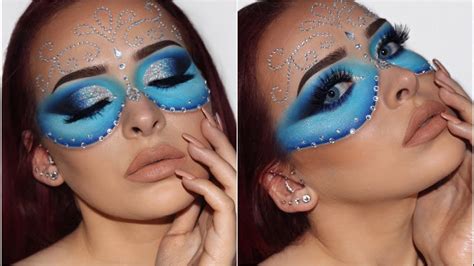 Masquerade Mask Tutorial | Last Minute Halloween Makeup 2018 - YouTube