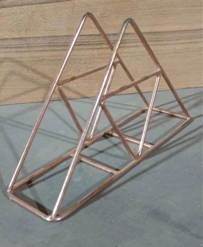 polished iron triangle napkin holder  rs   moradabad id