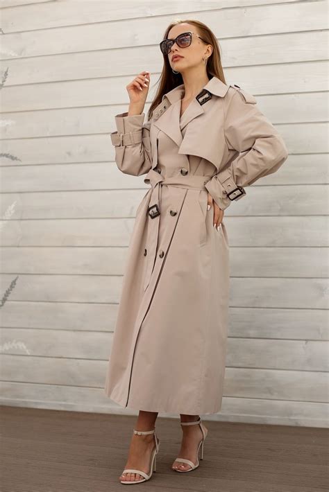 Двубортный тренч oversize | Fashion design clothes, Trench coat, Coat