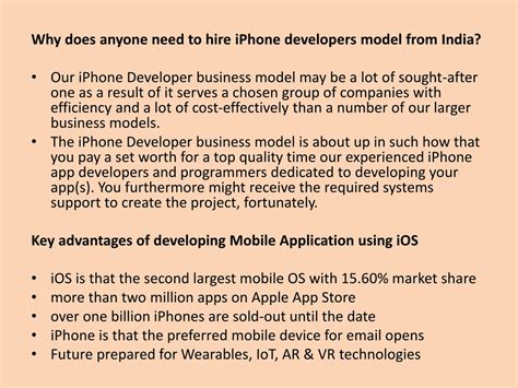 PPT - Hire iPhone App Developer India, USA, UK PowerPoint Presentation